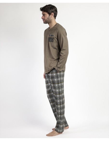 Pijama Manga Larga Tapeta Never Give Up para | MrDandy