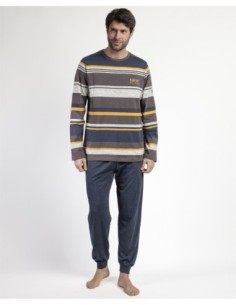 Pijama Manga Larga Amber para Hombre | MrDandy