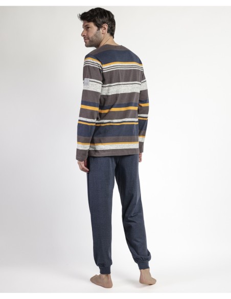 Pijama Manga Larga Amber para Hombre | MrDandy