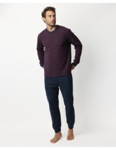 MAGNIFIC Pijama Manga Larga Claret para | MrDandy