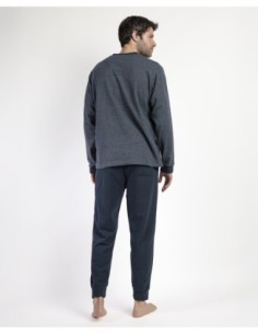 MAGNIFIC Pijama Manga Larga Pico Grigio para | MrDandy 2