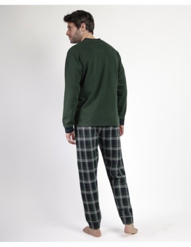 MAGNIFIC Pijama Manga Larga Pico Smeraldo | MrDandy