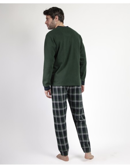 MAGNIFIC Pijama Manga Larga Pico Smeraldo | MrDandy