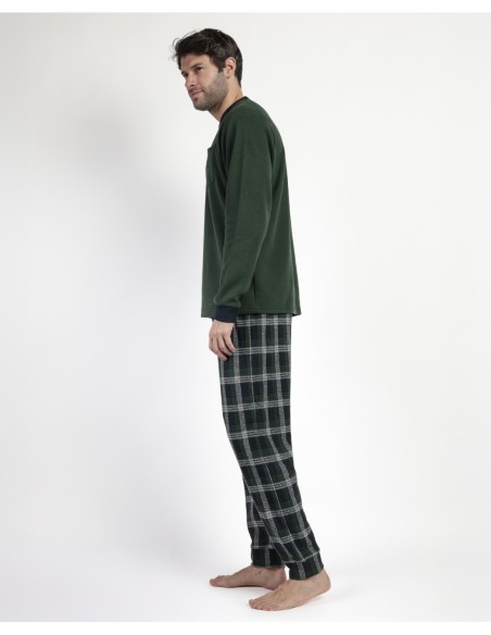 MAGNIFIC Pijama Manga Larga Pico Smeraldo | MrDandy