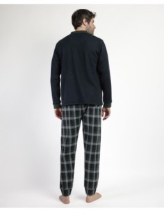 MAGNIFIC Pijama Manga Larga Abierto Smeraldo | MrDandy 2