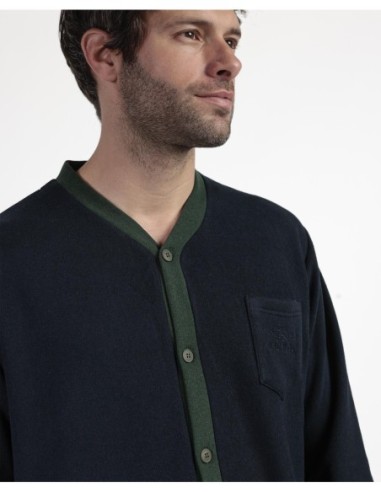 MAGNIFIC Pijama Manga Larga Abierto Smeraldo | MrDandy