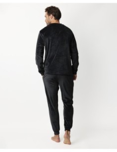 Pijama Manga Larga Terciopelo Velvet Stripe | MrDandy 2