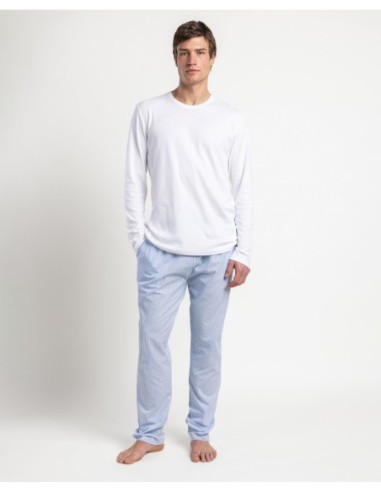 HOME Pijama Manga Larga Popelín Home Compact | MrDandy