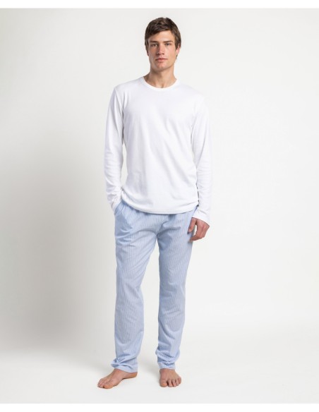 HOME Pijama Manga Larga Popelín Home Compact | MrDandy