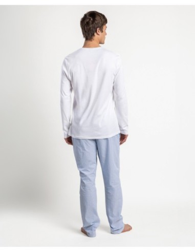 HOME Pijama Manga Larga Popelín Home Compact | MrDandy