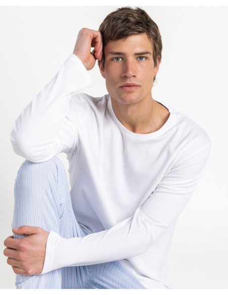 HOME Pijama Manga Larga Popelín Home Compact | MrDandy