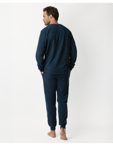 HOME Pijama Manga Larga Checks Texture para | MrDandy