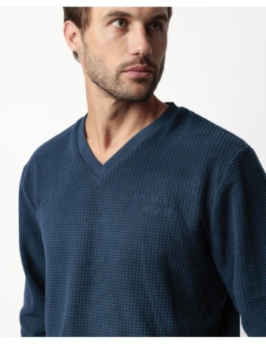 HOME Pijama Manga Larga Checks Texture para | MrDandy