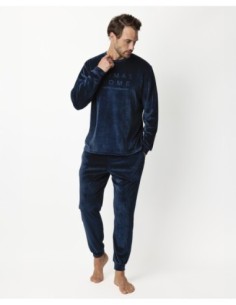 HOME Pijama Manga Larga Terciopelo Corduroy | MrDandy